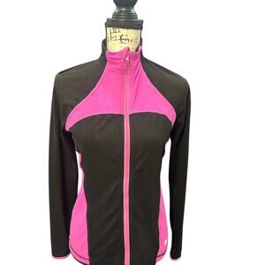 Fila Sport Pink & Black Full-Zip Performance Jacket – Women’s Size Small